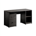 Scrivania in legno 140x50x75 cm - nero - design moderno - per ufficio e studio