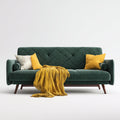 Divani a 3 posti tessuto 218x90x88 cm - verde - adatto al soggiorno - design moderno