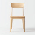 Sedia da pranzo legno massello 43x46x84 cm colore legno naturale adatta per sala da pranzo design minimale