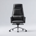 Sedia da ufficio pelle vera e metallo 70x65x125 cm - nero - adatta per ufficio - design moderno