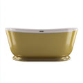 Vasca da bagno in acrilico con base integrata 168x78x70 cm - giallo - stile moderno per bagno