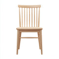 Sedia da pranzo legno massello 45x49x88 cm colore legno naturale adatta per sala da pranzo design nordico