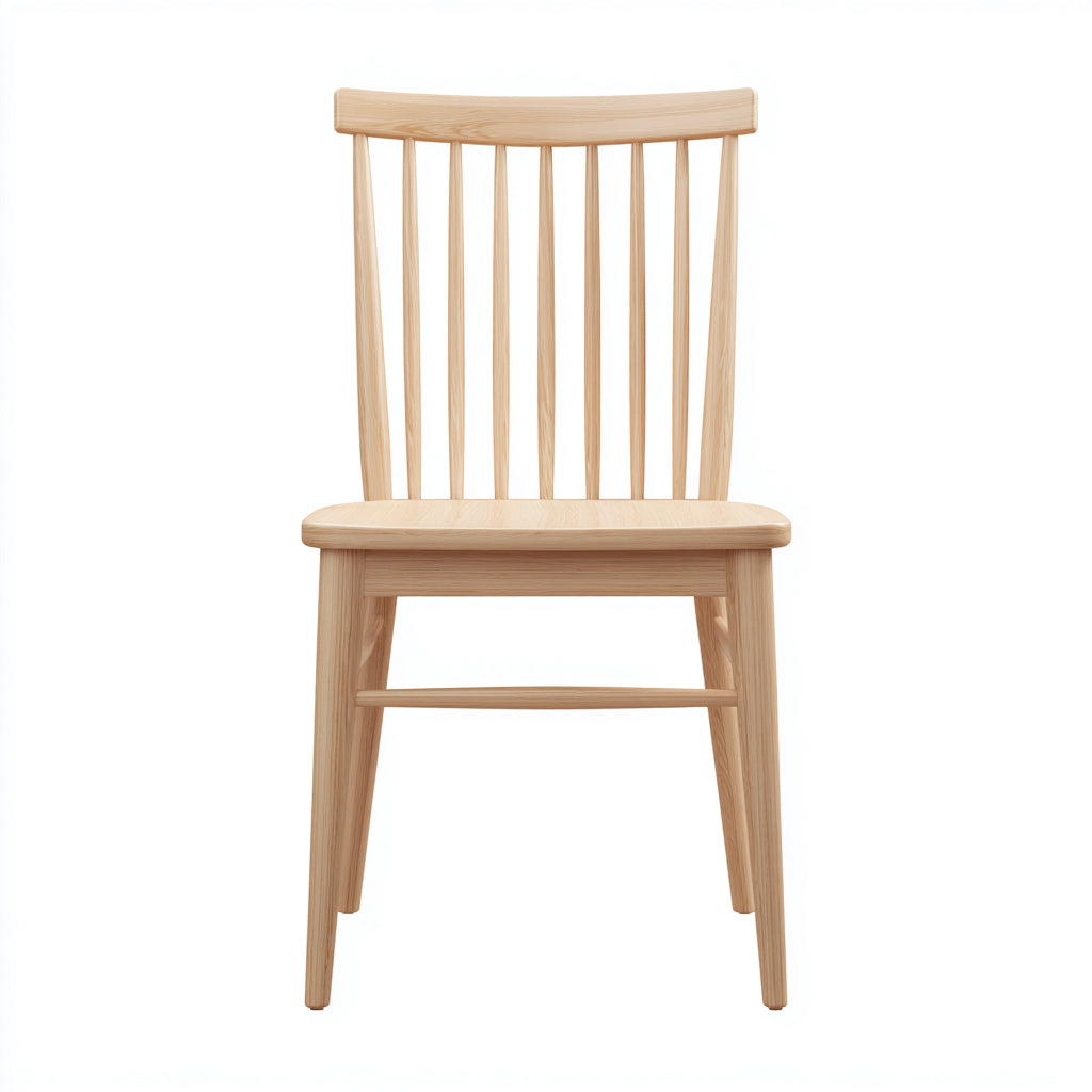 Sedia da pranzo legno massello 45x49x88 cm colore legno naturale adatta per sala da pranzo design nordico