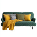 Divani a 3 posti tessuto 212x88x86 cm - verde - adatto al soggiorno - design moderno