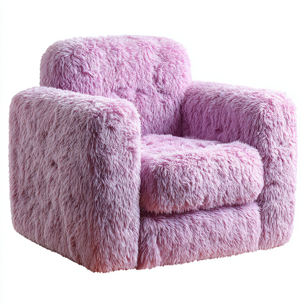 Poltrona tessuto 95x90x88 cm - viola - adatta al soggiorno - design moderno