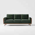 Divani a 3 posti tessuto 208x86x88 cm - verde - adatto al soggiorno - design moderno