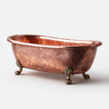 Vasca da bagno in rame 150x70x65 cm - rame - stile vintage con piedini per bagno