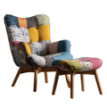 Poltrona tessuto 90x85x100 cm - multicolore - adatta al soggiorno - design moderno