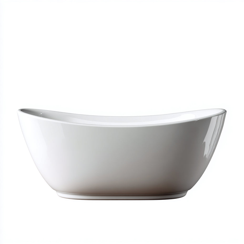 Vasca da bagno in acrilico 170x75x70 cm - bianco - stile moderno per bagno