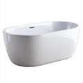 Vasca da bagno in acrilico 168x78x60 cm - bianco - stile moderno per bagno