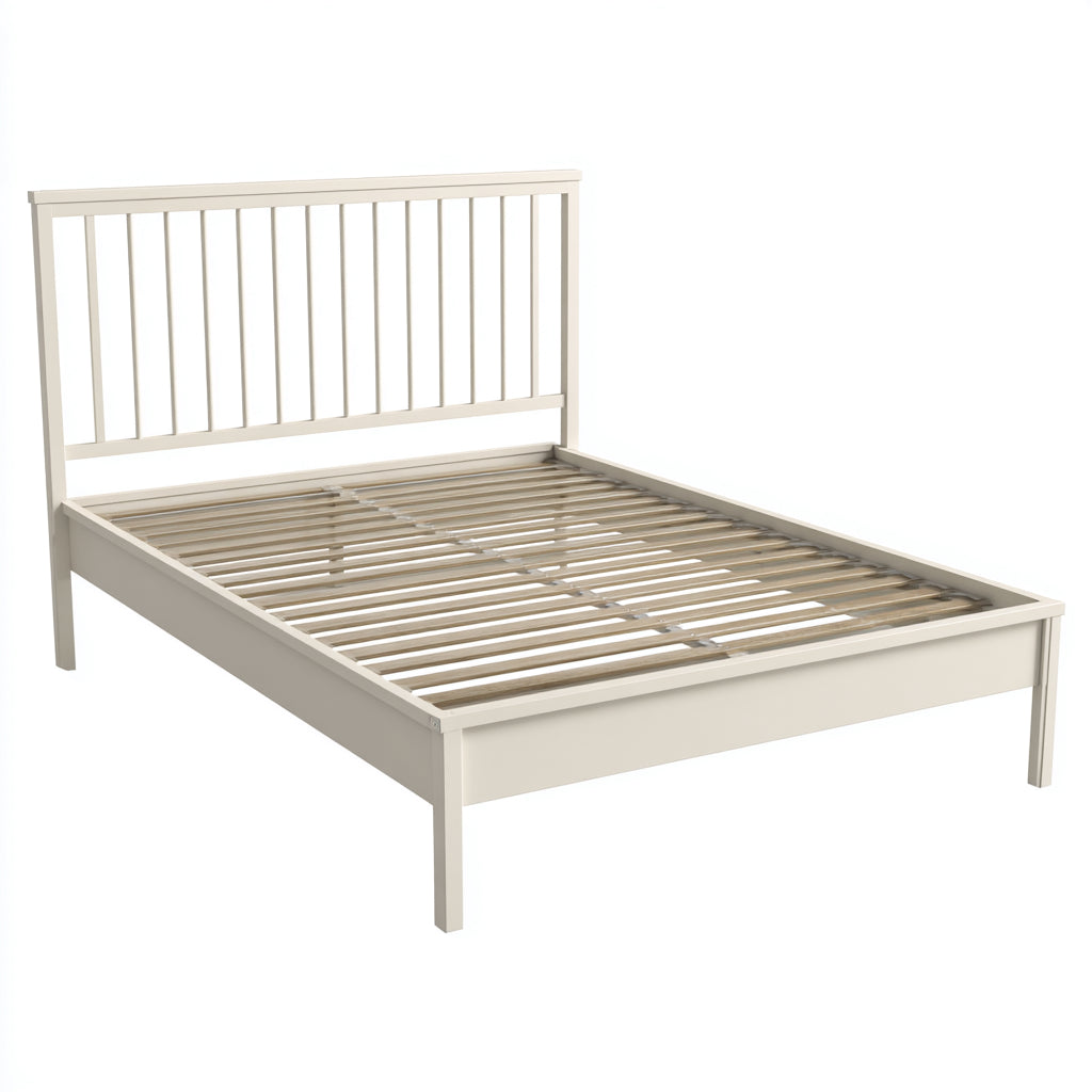 Letto matrimoniale legno 200x180x160 cm - bianco crema - design moderno per camera da letto