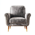 Poltrona tessuto 82x78x92 cm - grigio - adatta al soggiorno - design moderno