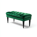 Panca per letto velluto 100x40x48 cm - verde - adatta alla camera da letto - design moderno