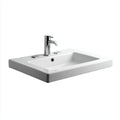 Lavabo in ceramica 62x45x17 cm - bianco - stile moderno per bagno
