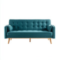 Divani a 3 posti tessuto 192x82x89 cm - blu - adatto al soggiorno - design moderno