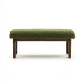 Panca per letto tessuto bouclé 100x40x45 cm - verde - adatta alla camera da letto - design moderno