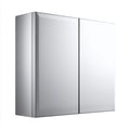 Mobile bagno metallo - vetro 65x15x70 cm argento adatto per bagno design moderno