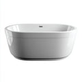 Vasca da bagno in acrilico 170x78x60 cm - bianco - stile moderno per bagno