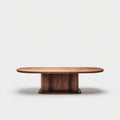 Tavolo da pranzo legno 190x95x75 cm colore noce scuro adatto per sala da pranzo design moderno