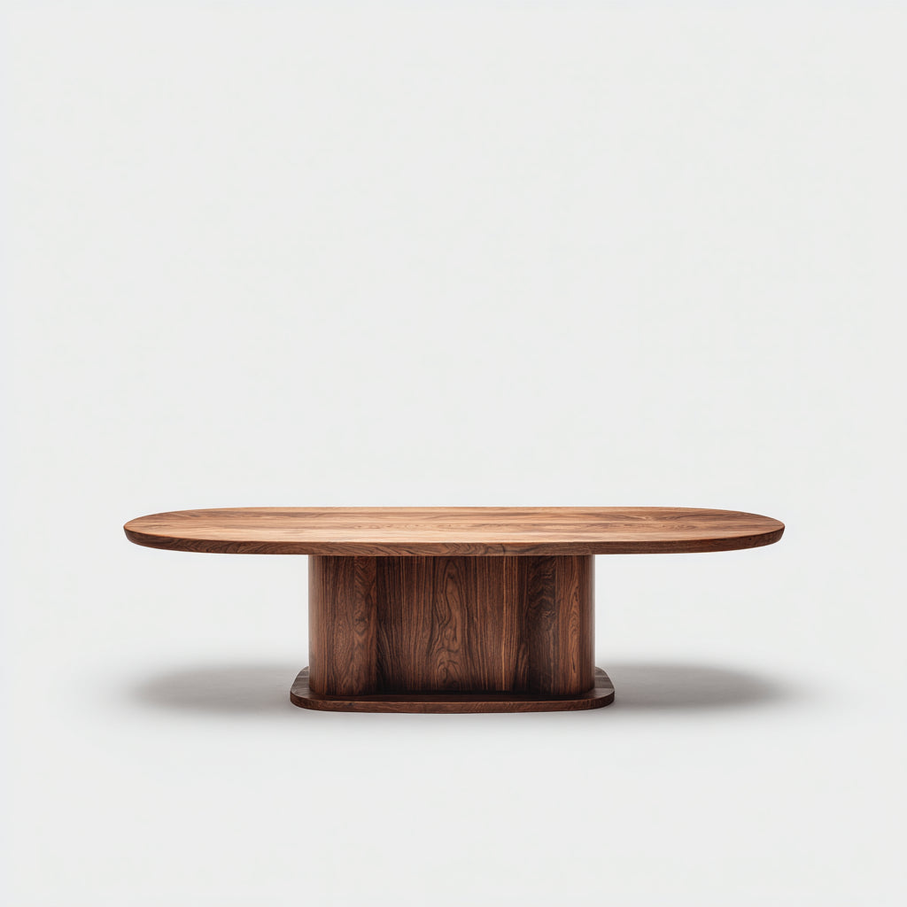 Tavolo da pranzo legno 190x95x75 cm colore noce scuro adatto per sala da pranzo design moderno