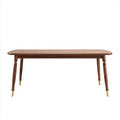 Tavolo da pranzo legno 160x80x75 cm colore noce adatto per sala da pranzo design classico
