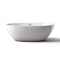 Vasca da bagno in acrilico 170x80x58 cm - bianco - stile moderno per bagno
